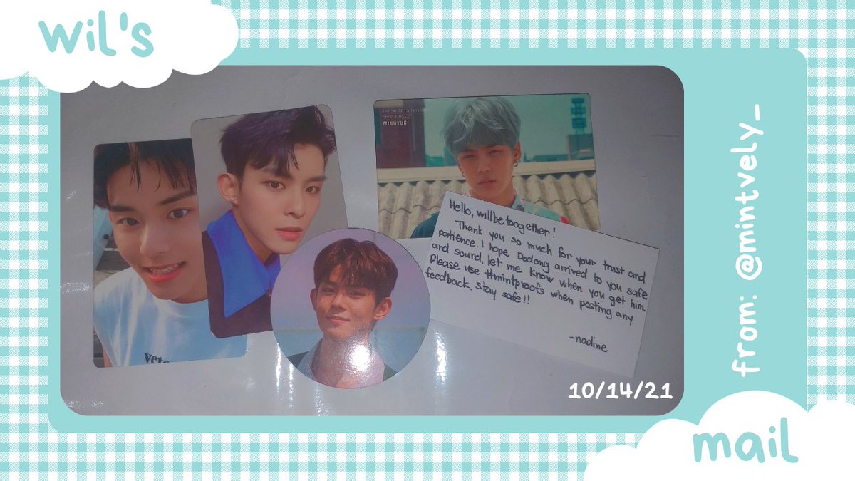 willberiizing's tweet photo. from: @mintvely_
Safe na safe na dumating ang mga dodongs!! Thank u again for the smooth transaction and sa libreng dodongs huhu! Hoping to have another transaction soon!βοΈ
#mintproofs
#koyawelmails https://t.co/X6Dxgmcdqi