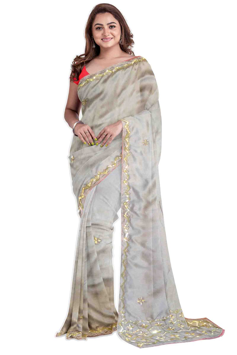 smsarees's tweet photo. Grey Designer Wedding Partywear Silk Cutdana Beads Hand Embroidery Work Bridal Saree Sari With Blouse Piece H227 https://t.co/ViSGUunmpe #designer #sale #smsaree #festival #Best https://t.co/FGWrLGmOMQ