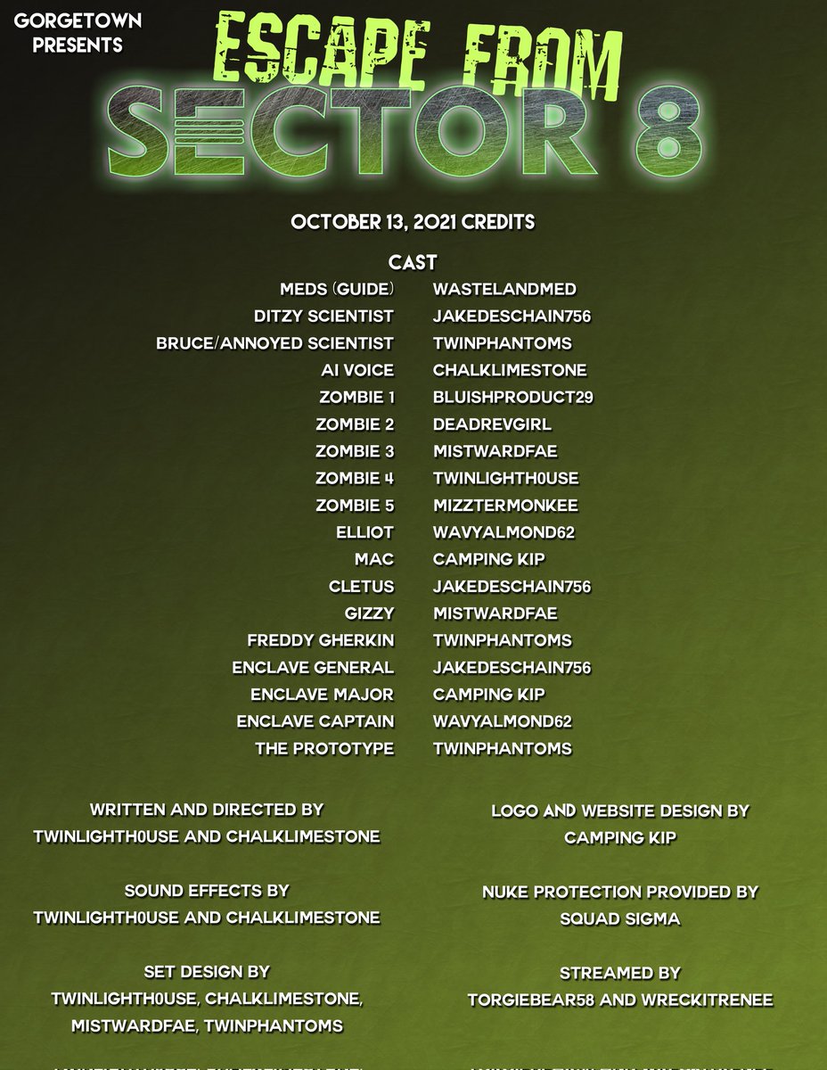 gorgetown76's tweet photo. Opening night of Escape from Sector 8 was amazing! Thank you to all our amazing actors and our wonderful guests who came through!

Spots are filling up fast. Send me a PM if you'd like to reserve a spot!

#gorgetown76 #fallout76 #halloween https://t.co/51aju9W670