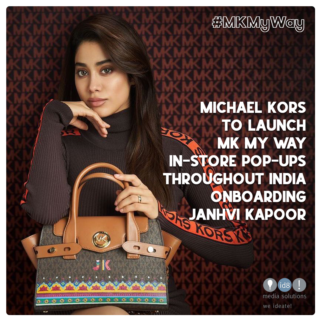 id8mediaglobal's tweet photo. Delighted to see the stylish #JanhviKapoor in the new #MichaelKors #MKMyWay campaign.
Visit the popup in-store this month to personalize your bag.
@MichaelKors
#ID8MediaSolution #ID8Global #WeIdeate #luxuryfashion #michaelkorsbags #branding #Collaboration #Advertising #Collab https://t.co/oC3aLou6FH