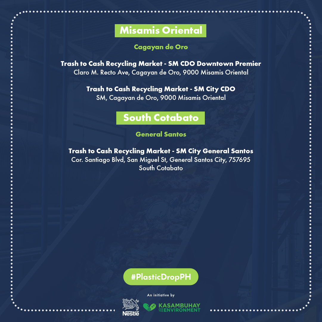 rapplerdotcom's tweet photo. To share information on other collection points near you, click here: https://t.co/XJJnGlnSx0
For more information about these plastic collection points, click here: https://t.co/t2ENn8MjeD.
#PlasticDropPH #DoMoreTogether #KasambuhayForTheEnvironment #BrandRap #Nestlé https://t.co/RgTy1EgXkJ