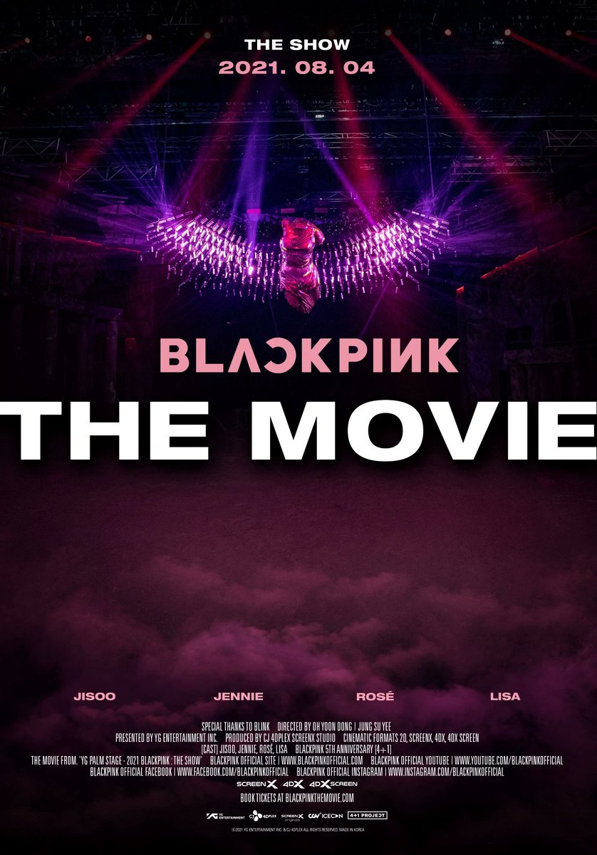 .<a href="/BLACKPINK/">BLACKPINKOFFICIAL</a>: “THE MOVIE” will also be available on Disney+.

👉🏻 naver.me/5L3yA0lS