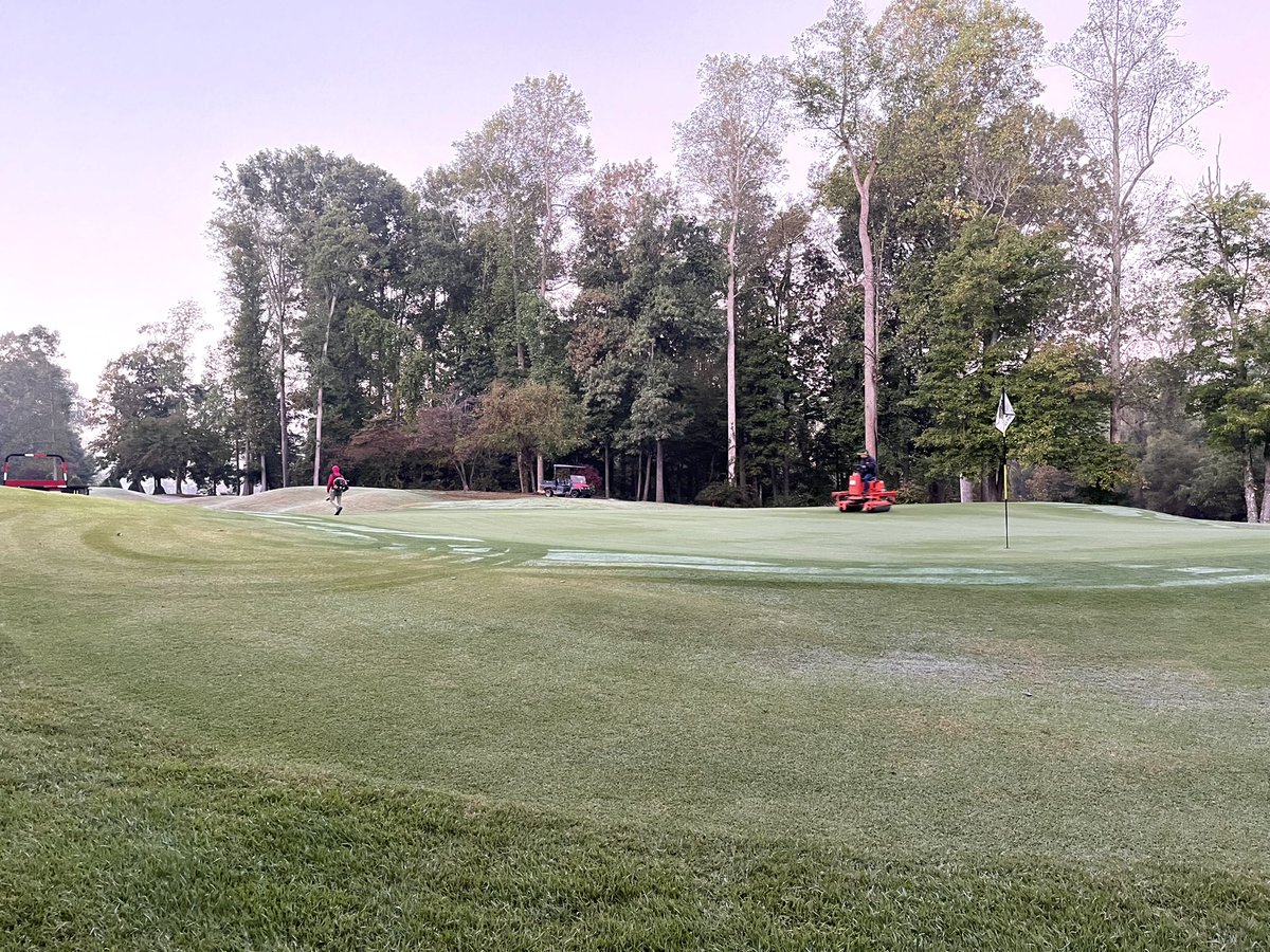 A little mow and roll @GrandoverResort this morning