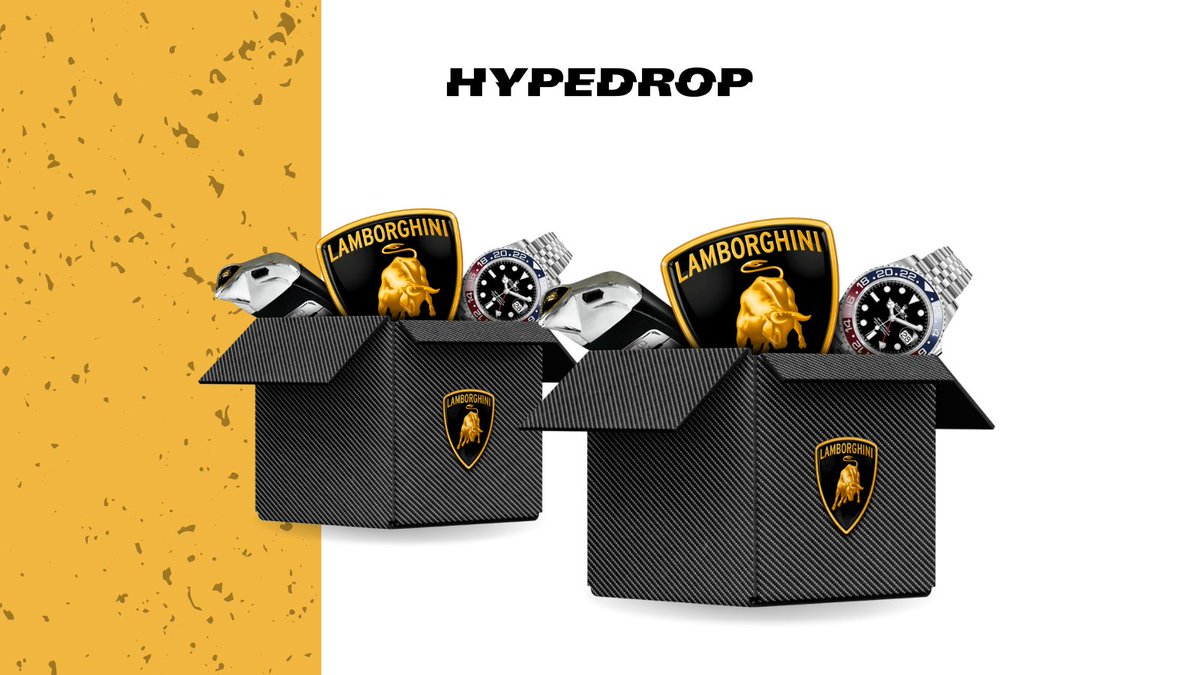 Happy #HypeDrop time! We've got 2 Lamborghini Boxes to give away 🤯

To be in with a chance of winning; follow us, like this tweet, retweet this tweet and in one sentence, tell us what you like about #HypeDrop.

Remember to copy #HypeDrop in your response! You've got 3 hours ⚡️