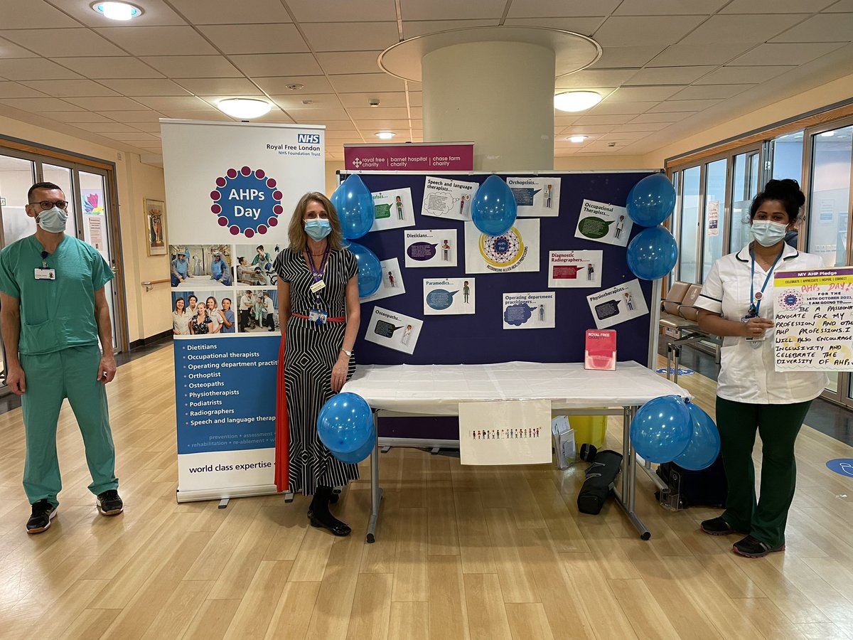 Rosie Skrypak (@glacksie) on Twitter photo Celebrating #AHPDay <a href="/RoyalFreeNHS/">Royal Free London</a> with Dinuli, our B5 OT in older people’s team, Alex, our B7 ICU OT and Andrea, a physio & our Head of Therapies <a href="/RFTherapyTeam/">RFTherapyServices</a> <a href="/WeAHPs/">WeAHPs 💙</a> <a href="/rachelnandy/">Rachel Nandy</a> @AshleyNwanze @C_M_DesForges Celebrating #AHPDay <a href="/RoyalFreeNHS/">Royal Free London</a> with Dinuli, our B5 OT in older people’s team, Alex, our B7 ICU OT and Andrea, a physio & our Head of Therapies <a href="/RFTherapyTeam/">RFTherapyServices</a> <a href="/WeAHPs/">WeAHPs 💙</a> <a href="/rachelnandy/">Rachel Nandy</a> @AshleyNwanze @C_M_DesForges