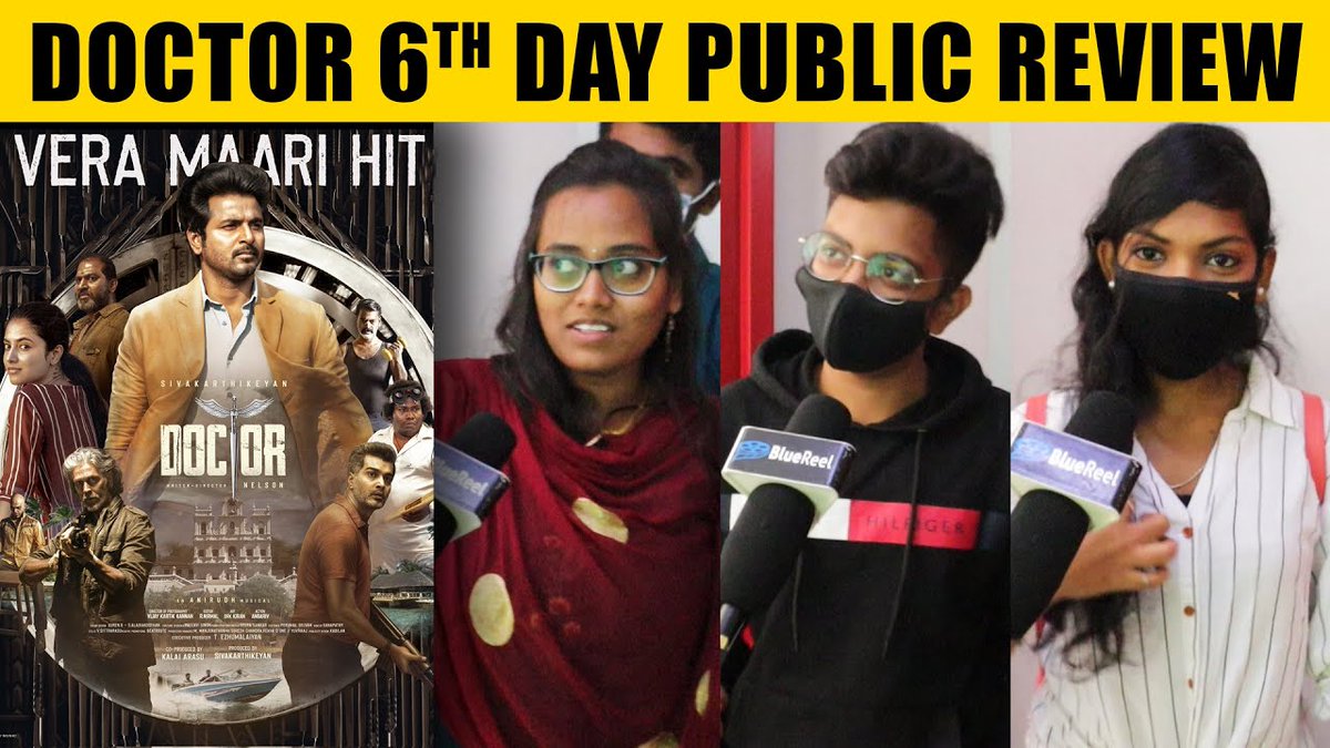 bluereeltv's tweet photo. Doctor 6th Day Public Review #SivaKarthikeyan #Doctor #DoctorReview @SKProdOffl @Siva_Kartikeyan @Nelsondilpkumar @kjr_studios 
Link👉👉https://t.co/LBaeLlSd8S https://t.co/9LQ2pGmbh5