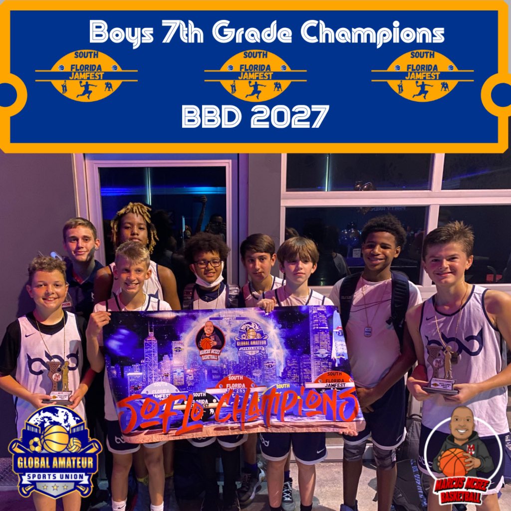 MMB_Events's tweet image. Congratulations To The Boys 7th &amp;amp; 8th grade Champions and Runner-Ups from The South Florida Jamfest IV‼️

🏆 7th Grade Champions: 
BBD 2027

🏆 7th Grade Runner Up: 
Force Miami

🏆 8th Grade Champions: 
Creek Ballerz

🏆 8th Grade Runner Up: 
Homestead Legacy

#SFJAMFESTSERIES