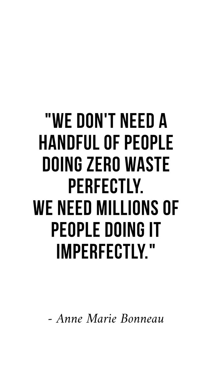 Doing something a little bit everyday is a lot better than doing it all instantly then forgetting the next week after so by doing it in manageable steps you will improve your mentality and before you know it you'll be an expert. 
#mentalhealth #eco #zerowaste