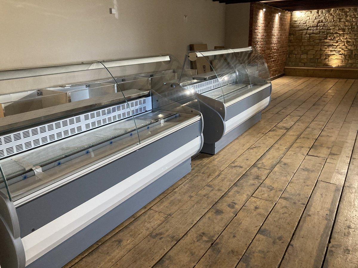 The fridges have arrived, they’ll very soon be packed full of cheese, charcuterie, olives and lots of other delicious goods, all cut fresh, as much or as little as you like 😋