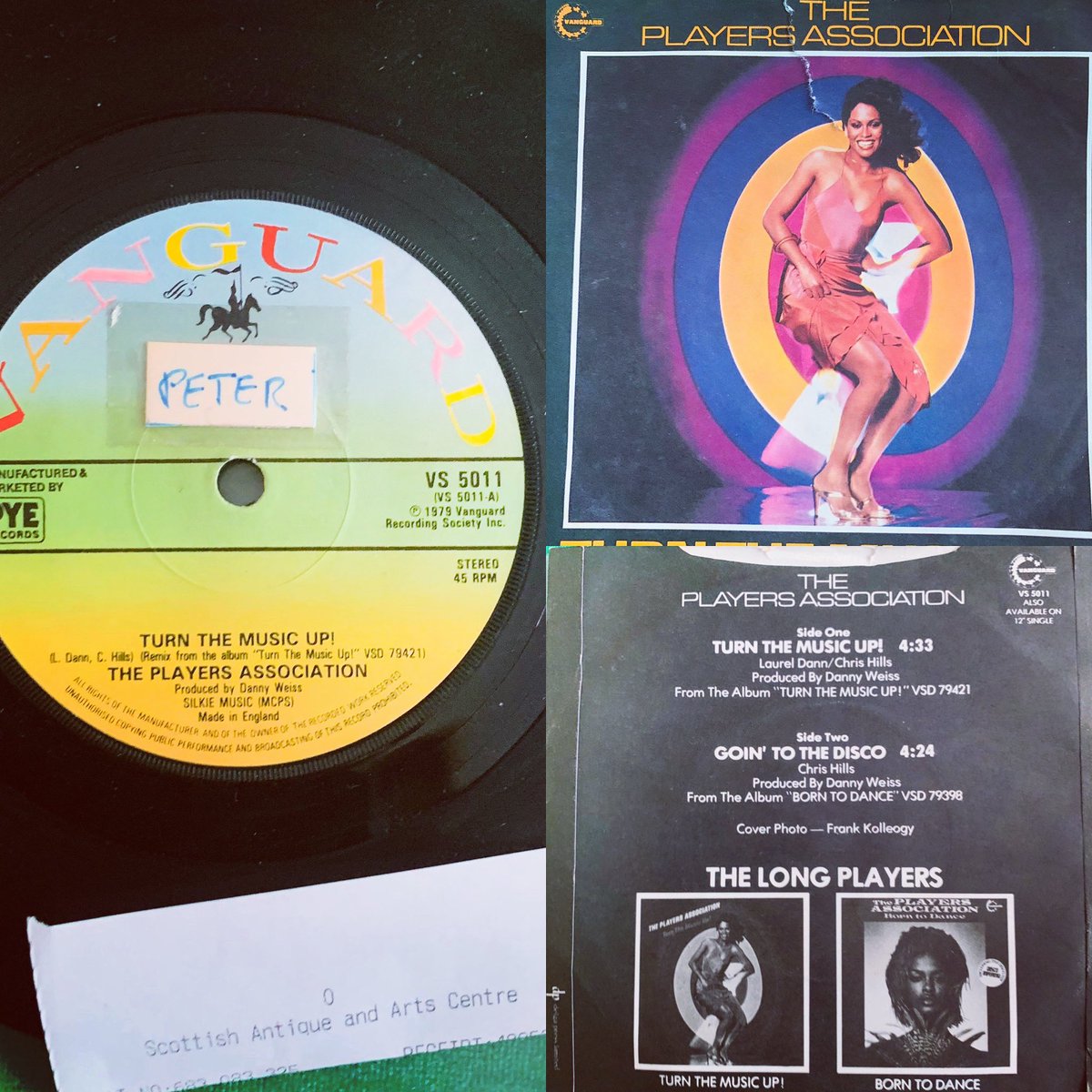 RobbieVincent's tweet photo. #ThrowBackThursday a little #treasure picked up in #Stirling at #TheAntiqueandArtsCentre #Single45 #Vinyl we #cherised so much labelled with our name #waybackwhen #RobbieVincentShow #JazzFM #TurntheMusicUp #ThePlayersAssociation #Jazz #Funk #Soul #IfitMovesFunkit #RobbieVincent https://t.co/ELChd8KuYh