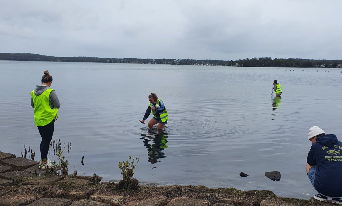 sarah_techie's tweet photo. Our undergraduate Marine Science students finally able to get into the field and SCIENCING! A busy but rewarding week lake-side collecting water samples for quality analysis and looking at the effects of boating and urbanisation on marine flora and fauna. 
@Uni_Newcastle https://t.co/lnGof1Qvn0