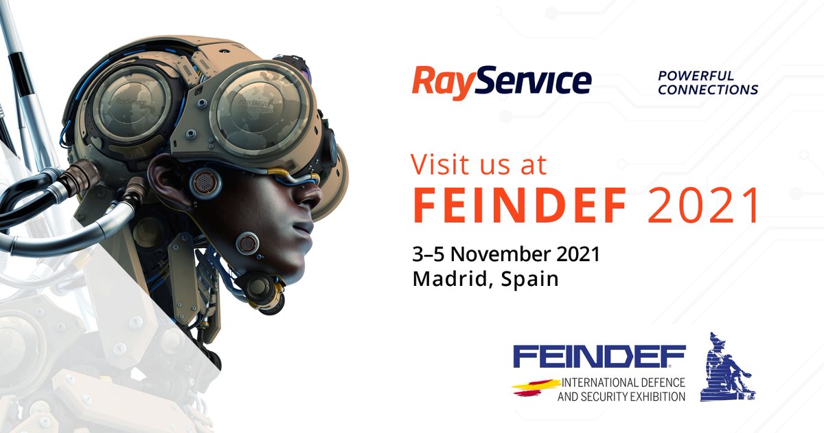 Dear business partners, we will be more than happy to meet you at the FEINDEF 2021 defence and security exhibition in Madrid, Spain, which takes place on 3–5 November 2021. We look forward to seeing you!
🔹
#RayService #FEINDEF #FEINDEF2021 #cableharnesses