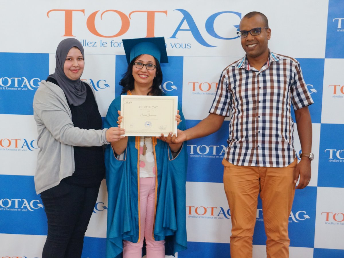 AcademyTotac's tweet photo. La Totacienne du jour, c’est la formatrice certifiée TOTAC de la promotion 8 : Saida GAROUANE.
Félicitations 🎉 !
#Totaciendujour #certification #formationdeformateurs #formationdeconsultants https://t.co/q8bB1RGn0z