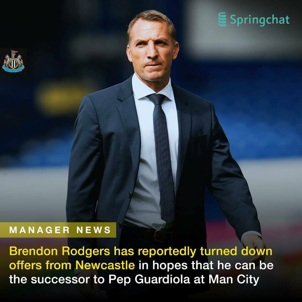 SpringchatApp's tweet photo. So Brendon Rodgers to Man City in 2023? 👀
#football #soccer #mancity #mcfc #manchestercity #brendonrodgers #leicestercity #leicester #lcfc #premierleague #pl #epl #fpl #newcastle #stevebrucr https://t.co/EDo4oBFIM5 https://t.co/MJTCTEv6M7