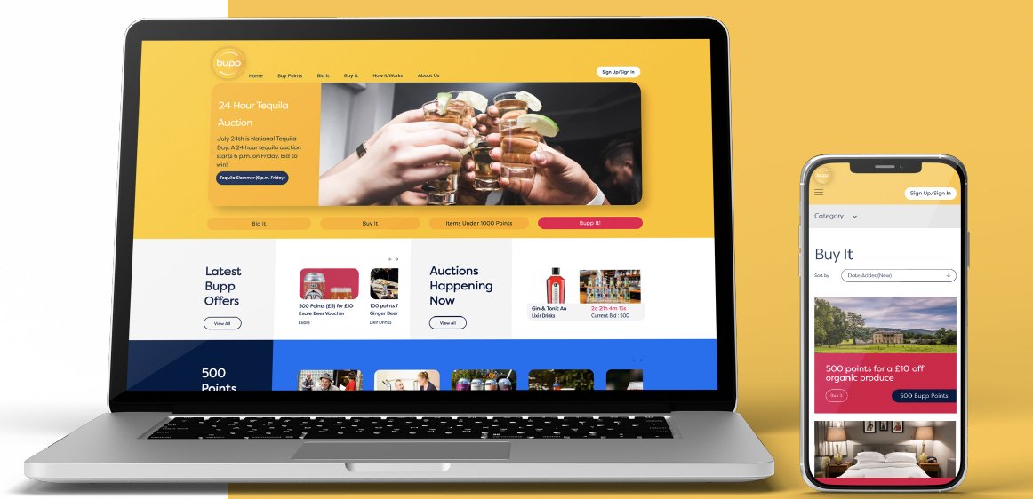 Bupp is one of On-Trade Consultancy's clients who are transforming reward points for good.
 
Customers of Bupp’s partners can simply spend their reward points on other offers via Bupp. 

For more info contact Jon Reay today. Email: jon@on-trade.co.uk Mobile: 07545 100081