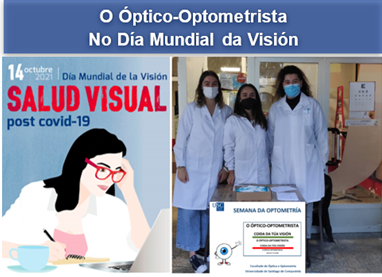 FooUsc's tweet photo. Os/as estudantes da #FooUsc participan nun punto de información con motivo do Día Mundial da Visión, destacando o papel do óptico-optometrista na atención visual primaria e a importancia da prevención para evitar problemas visuais. https://t.co/K7E0fDNqaT