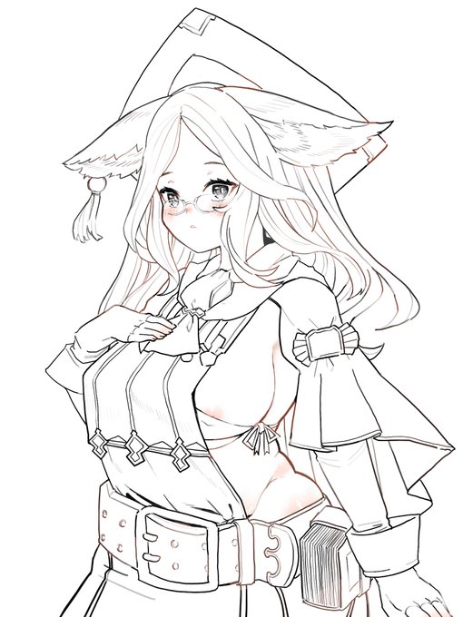 結構前に描きかけで放置してたアルシャさんの絵で線画の練習
線画も……塗りも……わからねえ……! 