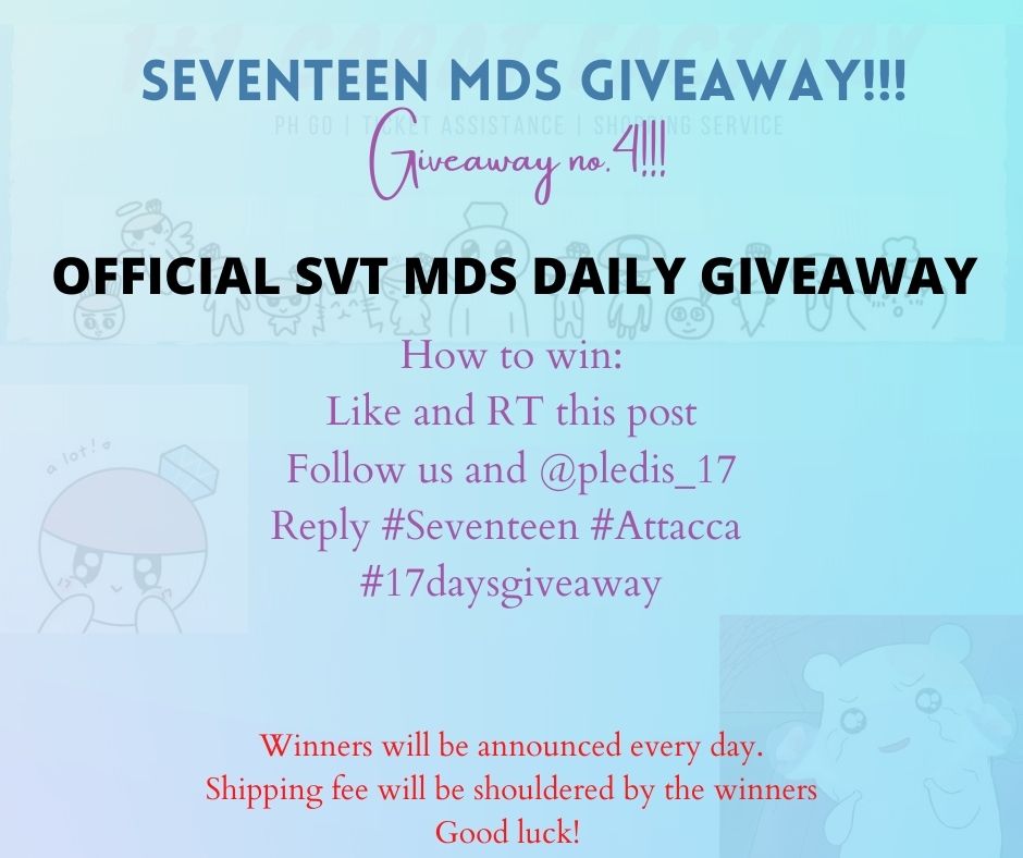 17caratfactory's tweet image. 🎉Seventeen Giveaway!!!🎉
Giveaway no.4!👏👏

17 winners of random official Seventeen mds will be chosen daily

Day 10🎁Harper's bazaar ver.A

How to win:
Like and RT this post
Follow us &amp;amp; @pledis_17

Reply #Seventeen #Attacca #17daysgiveaway

Good luck!💎#1plus1CFgiveaway