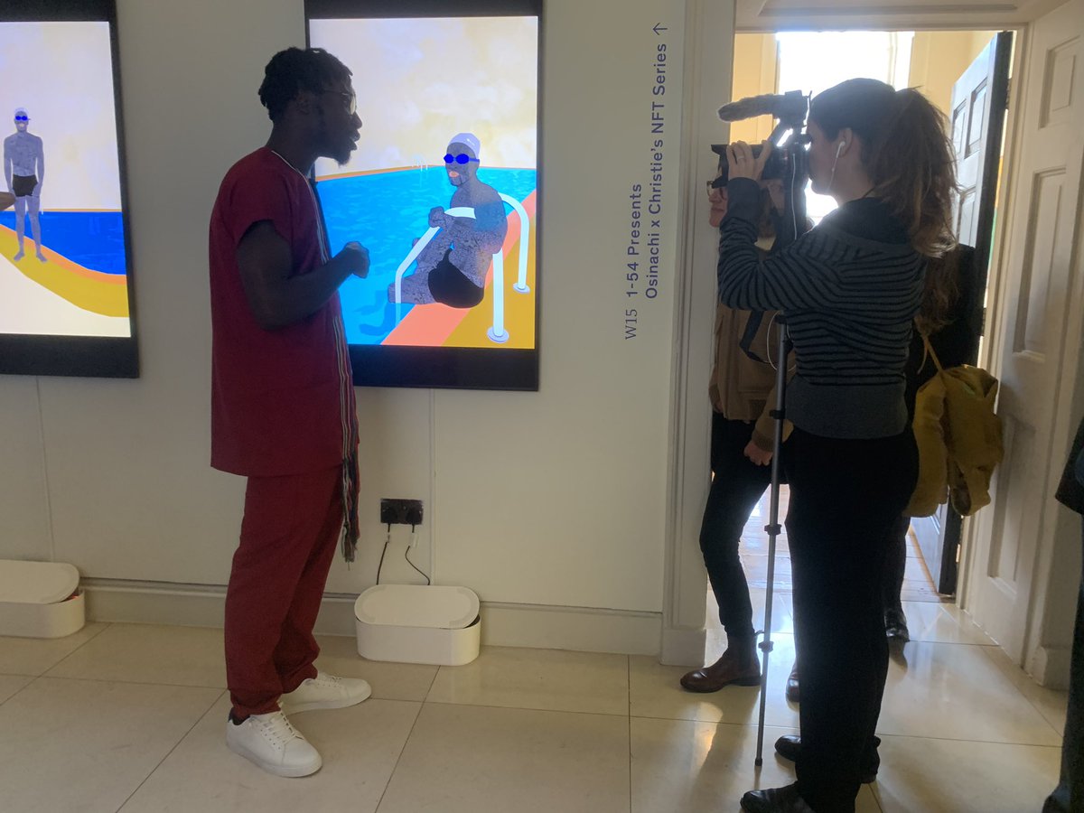 kristinatauch's tweet image. .@trysocialstack ‘s Chief Creative Officer @osinachiart is the first NFT artist to exhibit at @ChristiesInc in London @SomersetHouse in collaboration with @154artfair ⛓🖼 #154artfair