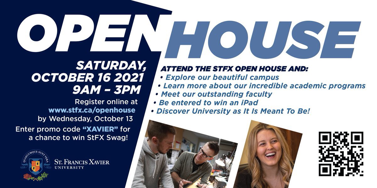 StFXJohn's tweet photo. Check out our virtual Open House: @ApplebyCollege @BCSSStudents @BlythEducation @BlythLP @branksomehall @brooklinhs @BCentralSchool @CtKHH @CCI_SCDSB @TheCDS1972 @DLSOaklands @HillStrath @HTSRichmondHill @Lawrenceparkci @MalvernMci @MonDoyleCSS @nelsonhdsb @NorthTorontoCI https://t.co/CLaDvclCNn