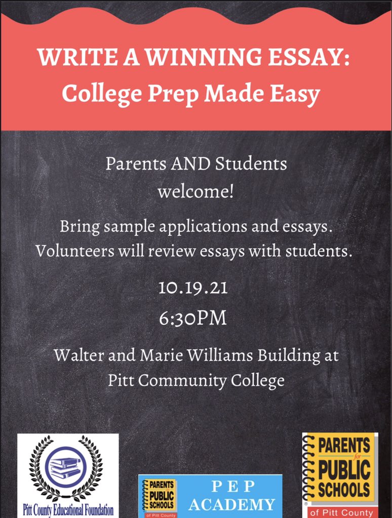 Does your child need help writing a college essay? Join us October 19th for tips from local experts on how to write a winning college essay. See the flyer below for more details. Register below, and walk-ins are also welcome.

www3.thedatabank.com/dpg/503/mtglis…