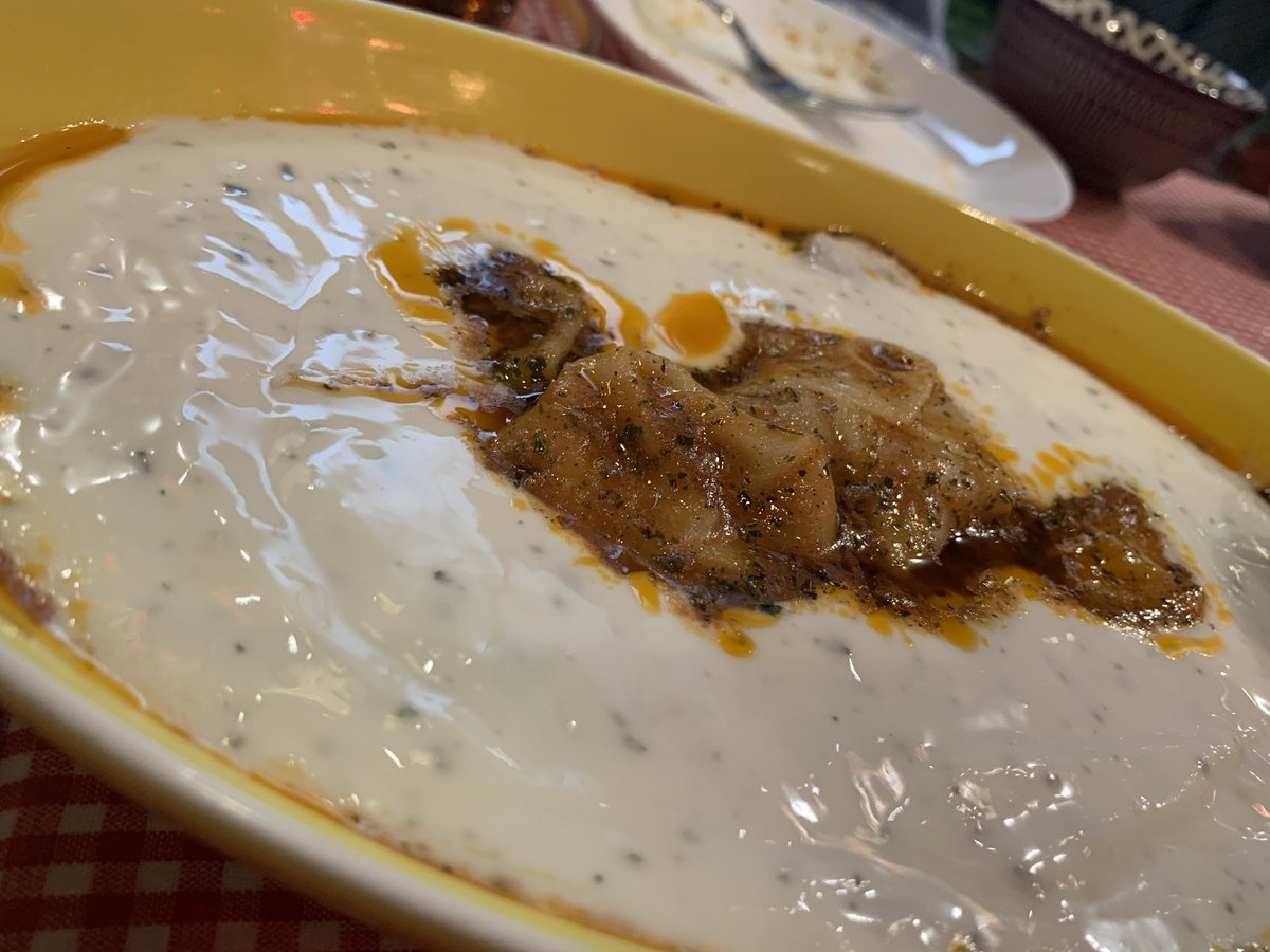 鎌倉は名店もたくさんあるしお寺もあるし海もある🥰のだけど駅前のトルコ料理屋さんで食べたマントゥが思い出深い🤣なんだろ。ラビオリをスパイシーに仕上げて酸っぱいヨーグルトで被せた刺激的なかんじ？チャレンジは嫌いじゃないです。でも今後同じもの食べる時は勇気がいるでしょう。