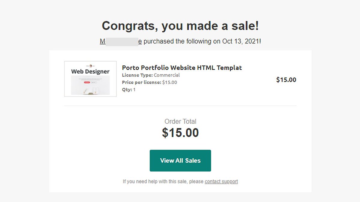 webdevluc's tweet photo. The @CreativeMarket experiment is a win 🎉 Just sold the first HTML template. It takes time at first but once you get Likes and Reviews your item will be pushed up front on category view pages. https://t.co/nJ2Xqn4FuK