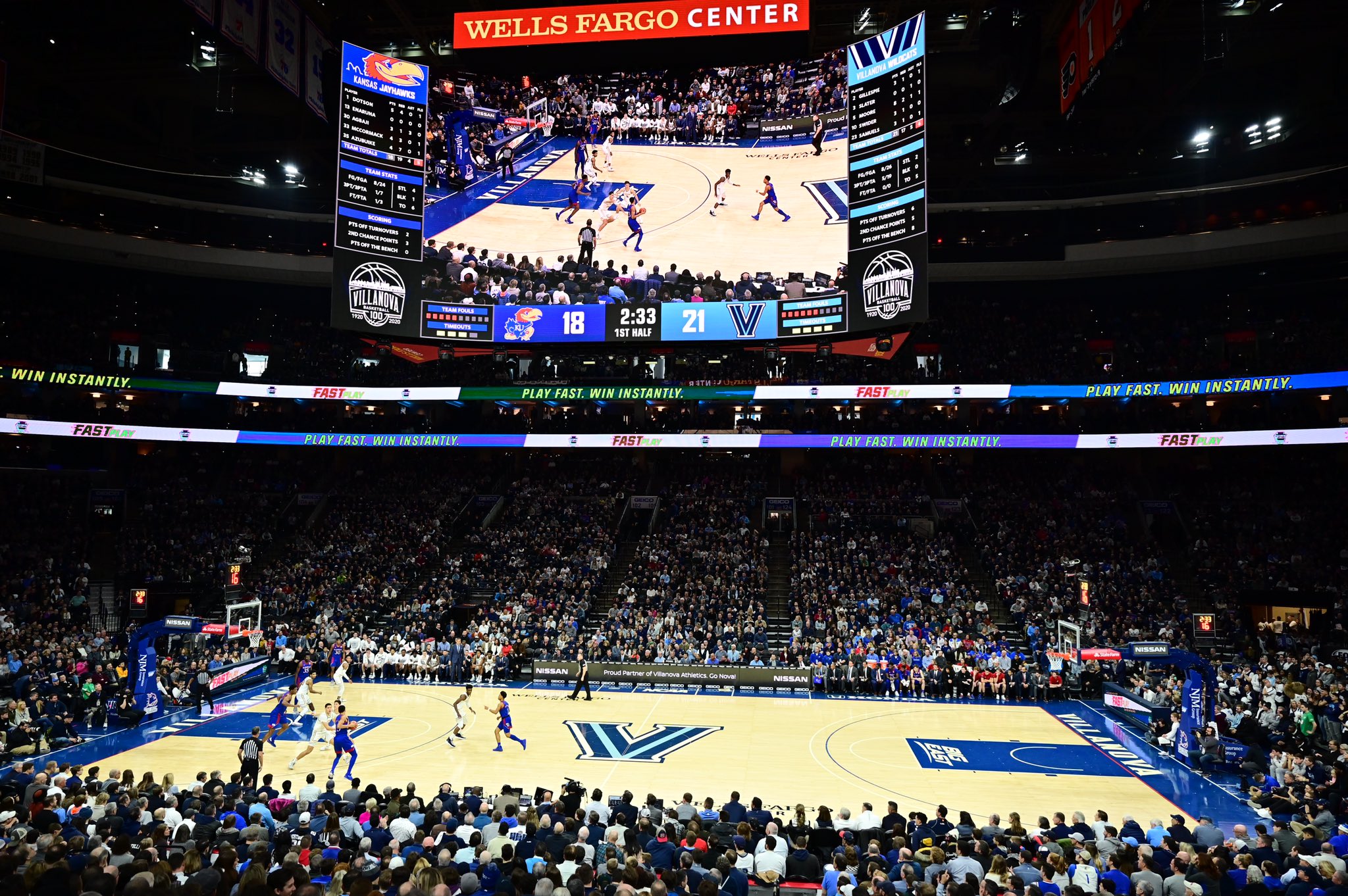 Villanova Athletics and the Wells Fargo Center Announce Logistics