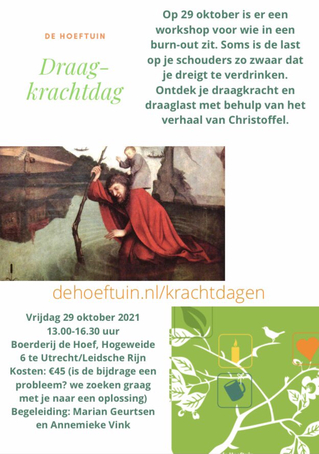 Welkom bij onze Draag-Krachtdag. Is het iets voor jou of iemand die je kent? 
dehoeftuin.nl/krachtdagen/