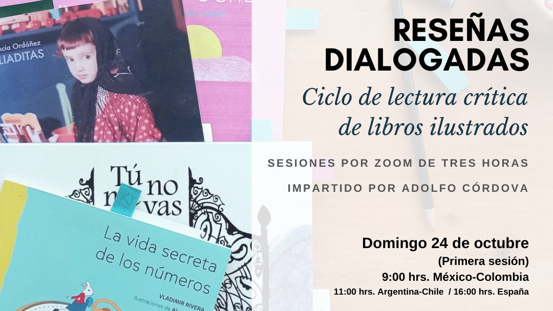 Me hace mucha ilusión iniciar este proyecto. ¿Se suman? 
Un espacio de lectura en voz alta y conversación en el que compartiré, cómo valoro críticamente textos e imágenes en un libro pensado para niños, niñas o jóvenes.
Costos e inscripciones: bit.ly/3p149qD
¡Les espero!