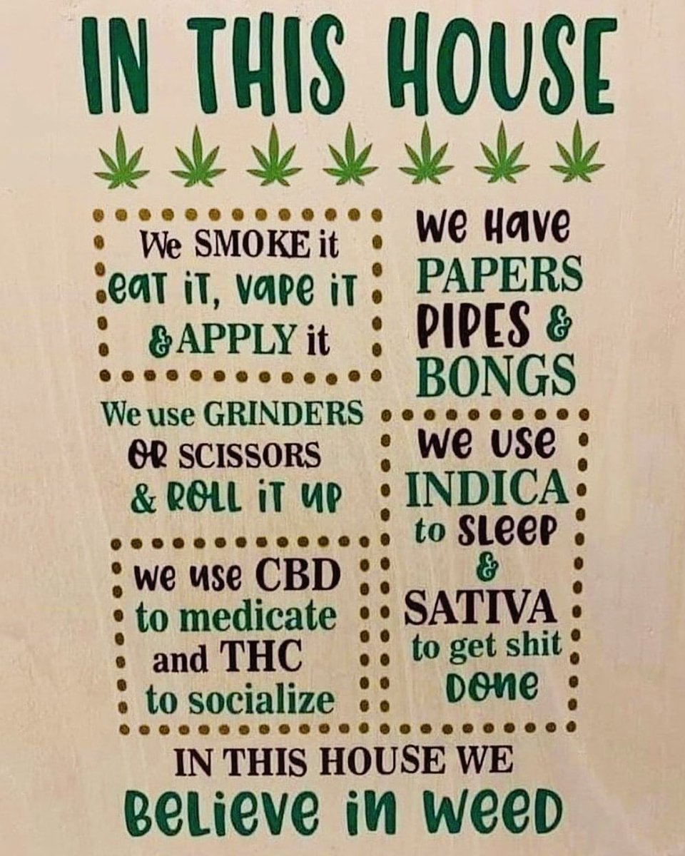 travisa850's tweet photo. This pretty much covers most of it tbh.. 
#Mmemberville #StonerFam #CannabisCommunity #GYO https://t.co/3xMinklIIq