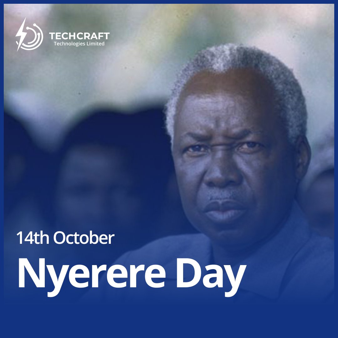 TechcraftTz's tweet photo. Celebrating our first president Mwalimu Julius Nyerere. 1922-1999 https://t.co/bEfNHdyvB3