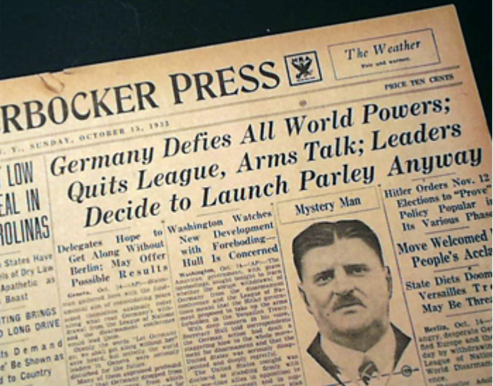 #OTD 14 October on 1933 - #Nazi Germany withdraws from the League of Nations and World Disarmament Conference.