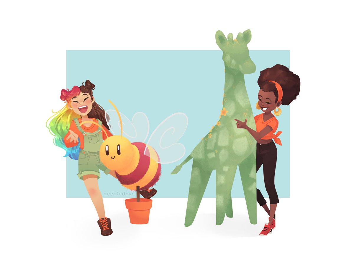 deedledove's tweet photo. Hello, I'm Jen! I'm a freelance illustrator and graphic designer looking for work! I love designing characters and trying new things💕
#PortfolioDay https://t.co/rvr4ScFnVH