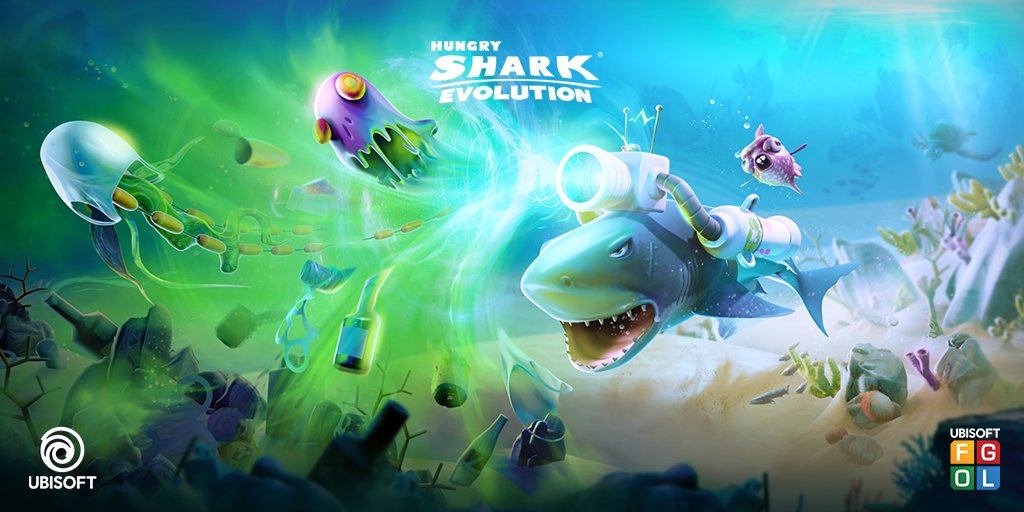 Hungry Shark - The Green Game Jam event is back! Defend the ocean from the  trash monsters and get special rewards! #HungrySharkEvolution #GreenGameJam