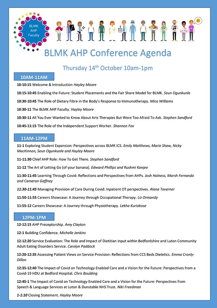 Rick Watson MCSP FCMI (@rickwatsonpt) on Twitter photo Looking forward to joining the BLMK AHP conference for #AHPsDay @BLMKPartnership <a href="/bedfordhospital/">Bedford Hospital (Bedfordshire Hospitals NHS FT)</a> Packed agenda showcasing all the great work AHPs do! Looking forward to joining the BLMK AHP conference for #AHPsDay @BLMKPartnership <a href="/bedfordhospital/">Bedford Hospital (Bedfordshire Hospitals NHS FT)</a> Packed agenda showcasing all the great work AHPs do!