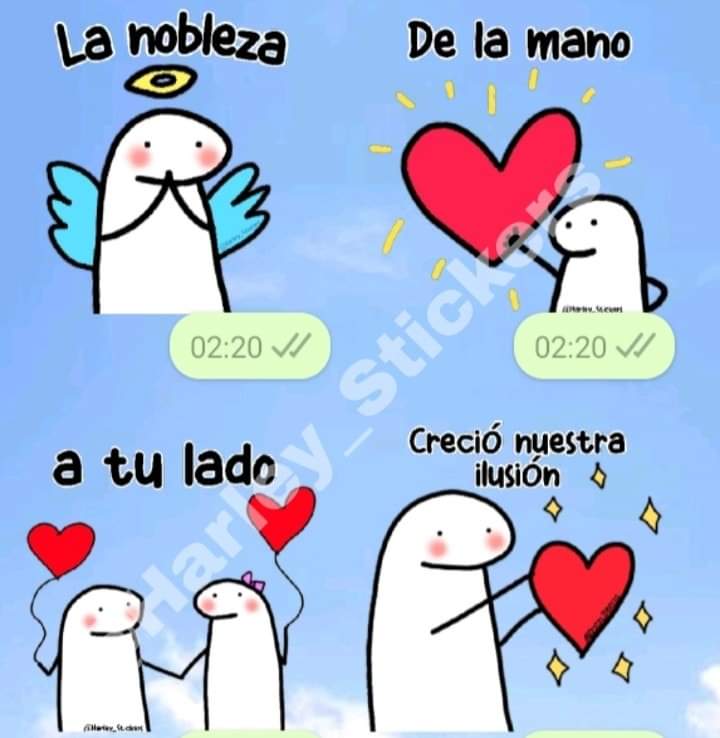 Harley_Stickers's tweet photo. Con flores 💐🌺🌼 te llevaste mi tristeza 😟😟 con colores 🌈🎨 dibujaste 🖌️ la nobleza de la mano 🖐🏻 A tu lado 👩‍❤️‍👨 creció nuestra ilusión 😍😍😍  #flork 
Nuevos stickers 
Aquí les dejo enlace 👉 https://t.co/B6Jbjq1CXI https://t.co/TG7Ei1tQJa