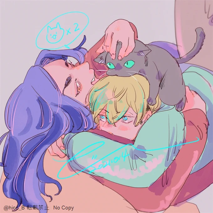 ばじふゆばじ
ねこが二匹いるワ 