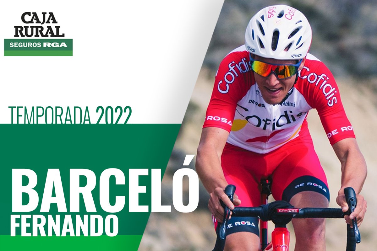 ➡️ 𝐹𝐼𝐶𝐻𝐴𝐽𝐸 ⬅️

🚴🏻‍♂️ Caja Rural-Seguros RGA incorpora juventud y experiencia con <a href="/barcelofer/">Fernando Barceló</a>, quien llega al equipo después de 4 temporadas como profesional, las dos últimas en el World Tour. ¡Bienvenido!

🗒 Conoce sus impresiones: bit.ly/3j2FuOK

#SúmateAlVerde 💚