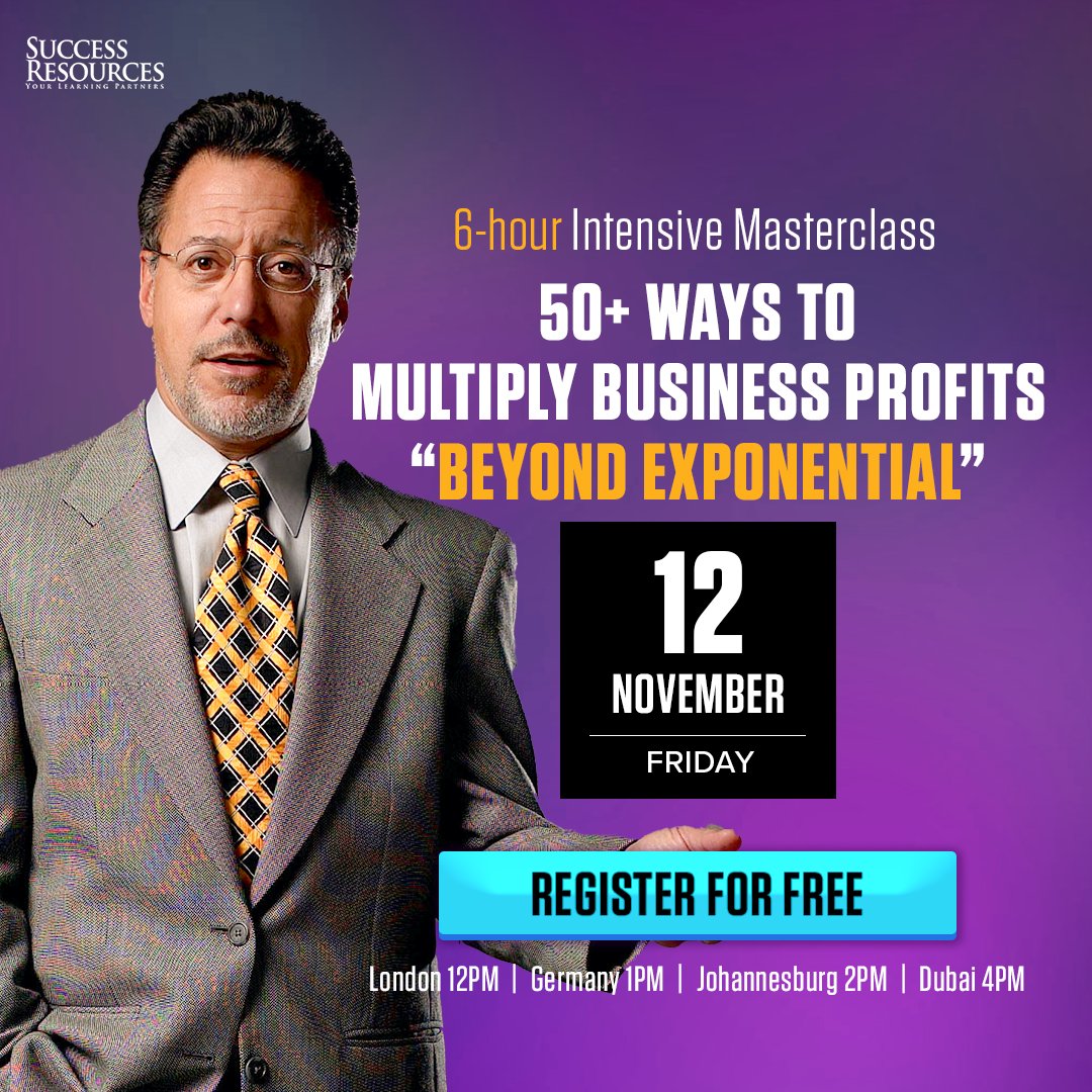 A daring and rather audacious experiment. Legendary business growth consultant #JayAbraham is inviting entrepreneurs, business owners, CEOs and professionals running private practices to join him on an unimaginably six hour experiment. Find out more: sr-event.com/3v4ZHIs