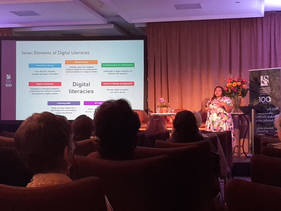 SU_Libraries's tweet photo. Day 3
The Grand Finale
Colleagues Elizabeth Moll-Willard and Sibongiseni Mrwashu share their experiences and the Impact of Covid -19 on library services. They also give us a broad outline of Information and Media literacy during Covid-19 #SULibSymp2021 https://t.co/fPxVMm0gAh