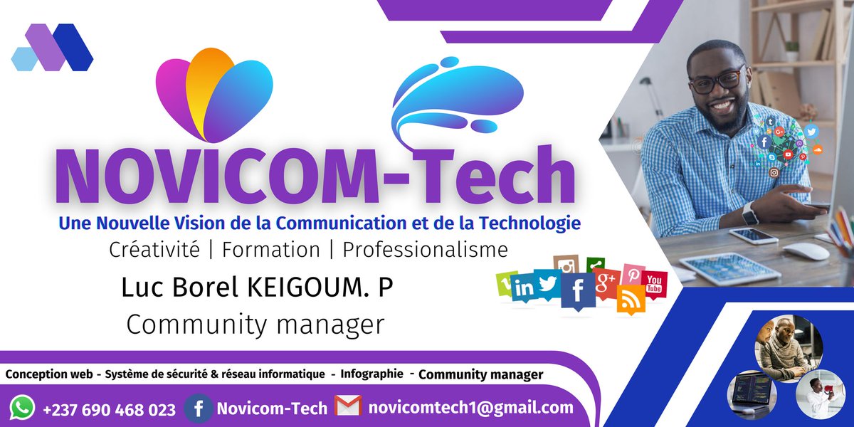 NovicomTech's tweet image. Besoin des services de community manager ? Faites un clic sur ce lien WhatsApp et laissez nous un message.
wa.me/237690468023
#Agence de #marquetingdigital
"laissez nous mettre en avant votre visibilité."