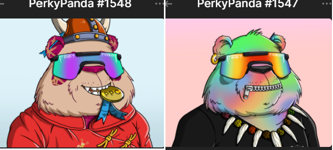 CryptoFan212016's tweet photo. @NftRated Please check our perkypandaclub collection one of the finest art in recent time https://t.co/ApFhoLY5Q7