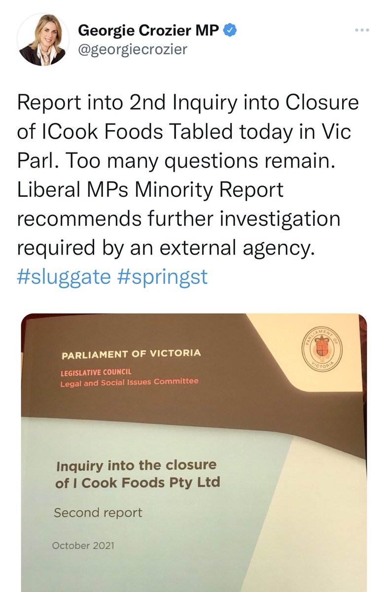 artfulbunny's tweet photo. When you’re so hopeless at your job that you forget you were on the committee that signed off on the report that you’re criticising. Well done @georgiecrozier, well done.

#springst https://t.co/RKbyIeUgAL