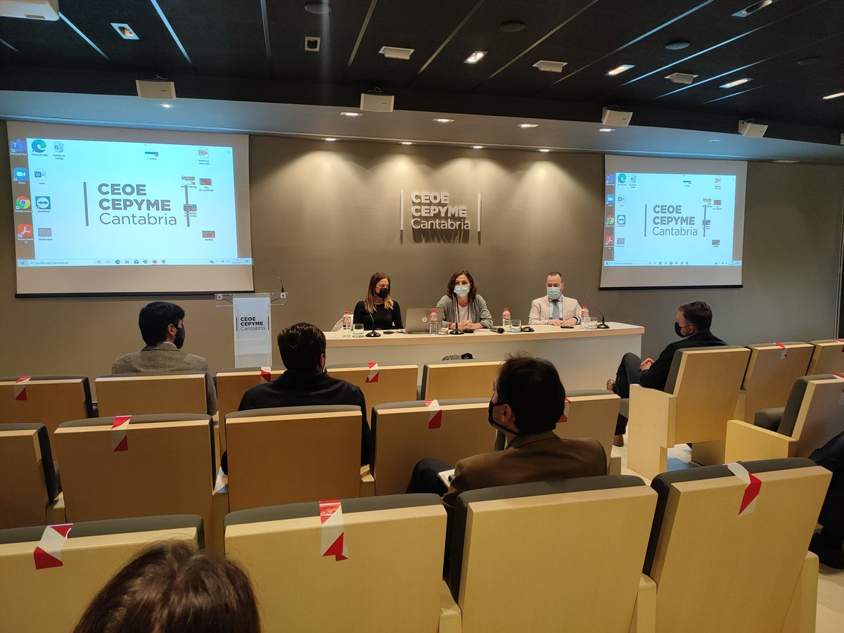Ceoecant's tweet photo. Comenzamos la jornada 'Cómo se innova en Cantabria', con la participación de @Maflow_Spain @GlobalSteelWire #newtesol #LeadingMetalMechanicSolutions @Vitrinor_es #INHIBITECANTICUERPOS https://t.co/WWvnb3zJd0