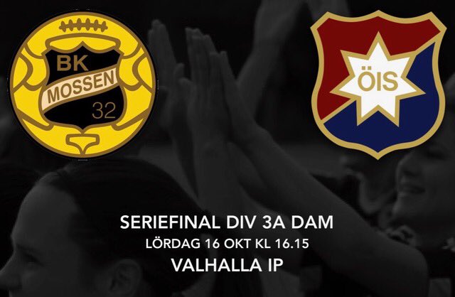 Sista seriematchen = direkt avgörande = FINAL = fotbollsfest på Valhalla IP. Lör 16/10 kl 16.15. Välkomna. Mossen vs <a href="/OrgryteFotboll/">ÖIS Fotboll</a>