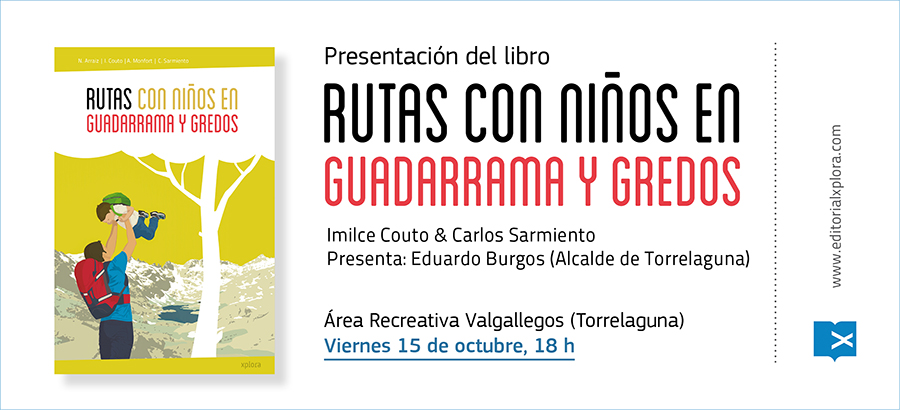 editorialxplora's tweet photo. El libro "Rutas con niños en Guadarrama y Gredos", se presentará el viernes 15 de Octubre en Torrelaguna.
Sus autores nos descubrirán en esta guía los secretos mejor guardados del Parque Nacional de la Sierra de #Guadarrama y #Gredos para disfrutar en familia. 👨‍👩‍👧‍👧🌲🍂🌰🌄 https://t.co/wDmWMT9rjT