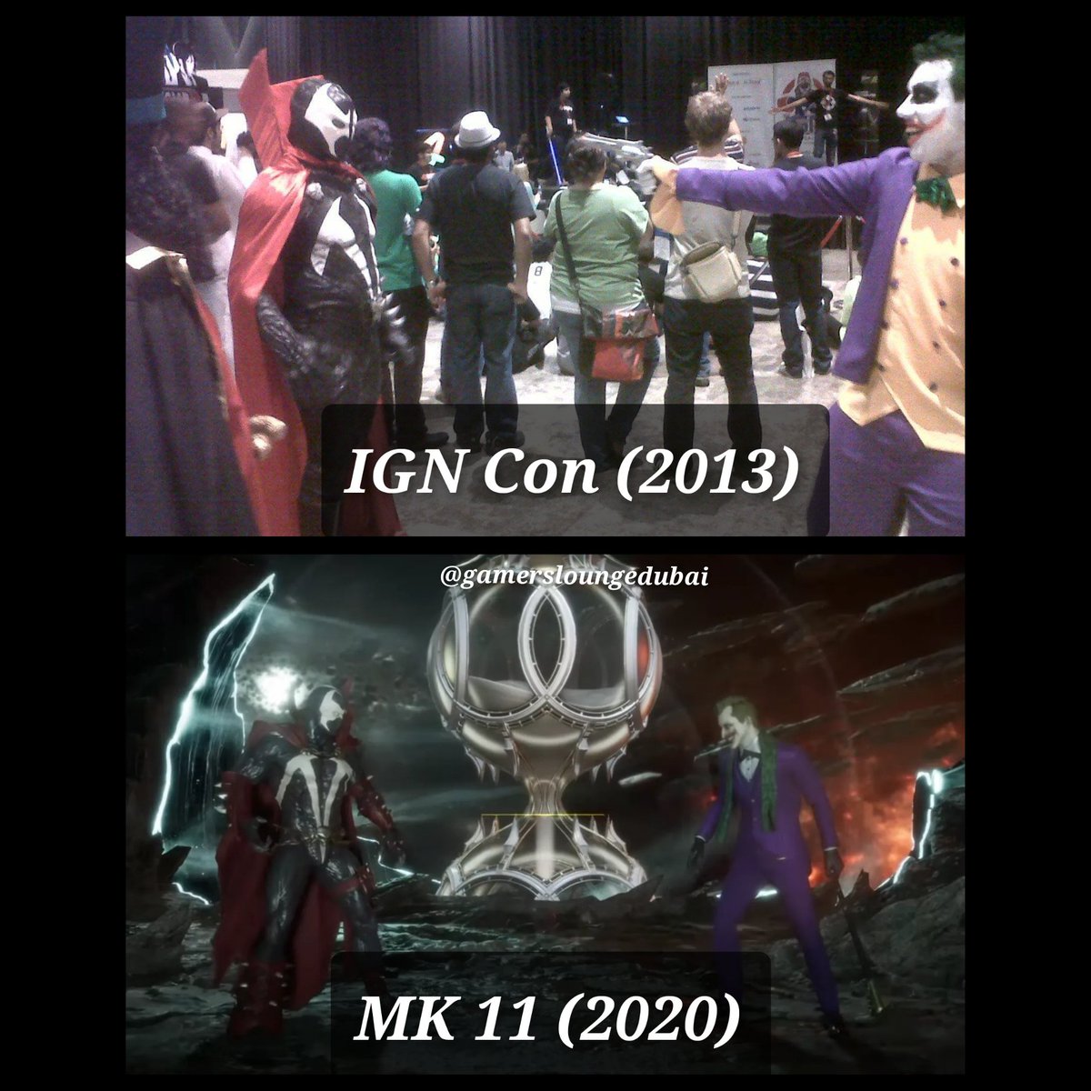 TheFahadDurrani's tweet photo. Who would have thought 7 years later these two iconic characters would be facing each other in a video game.
@IGNme @cosplayarabia @noobde
#MortalKombat11 #IGNCon #Cosplay #DCFanDome #Dubai #UAE50 https://t.co/rxfFJW88nM