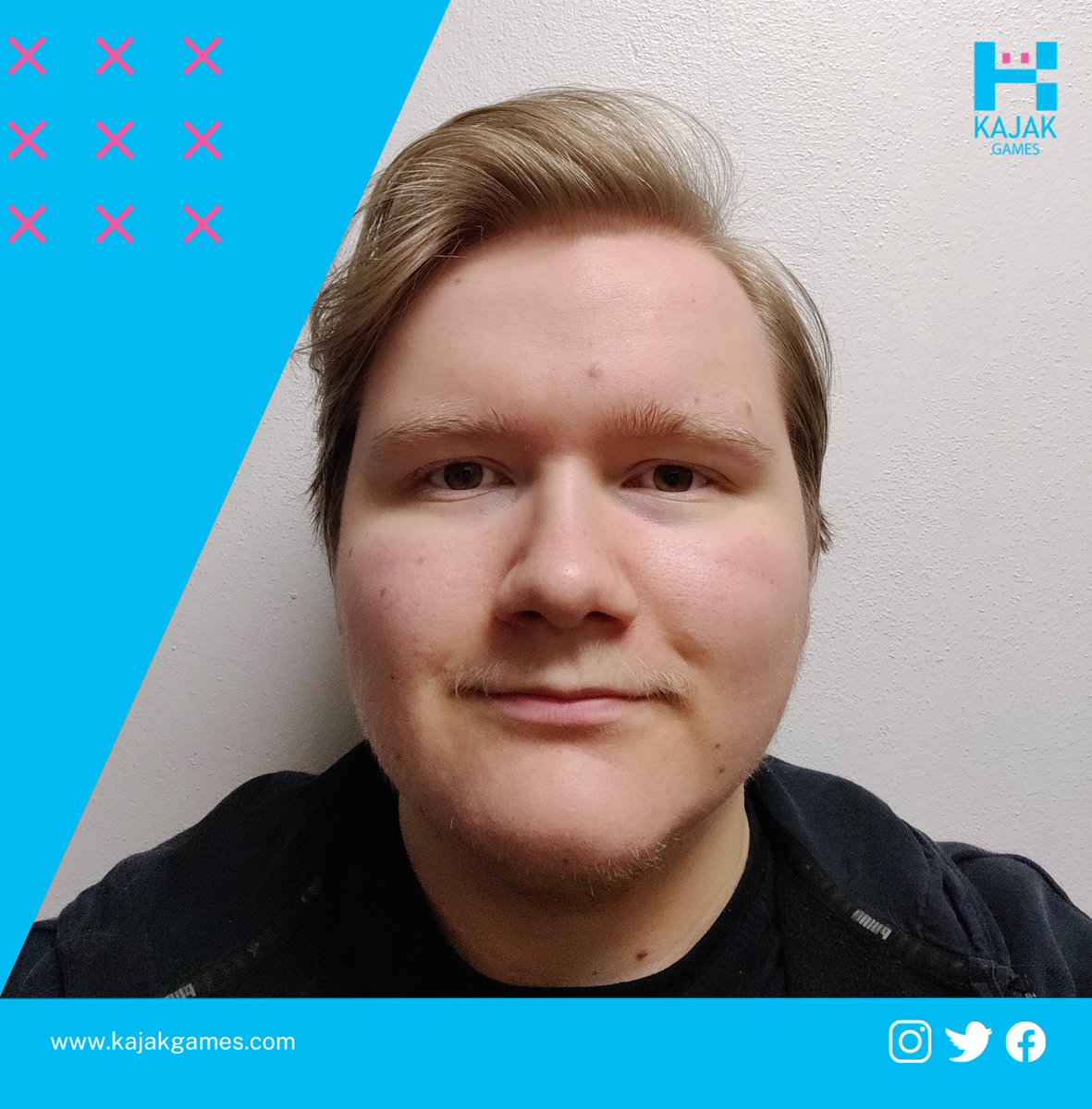 Hiya! I’m Otto-Pekka Taskinen and I study game programming at KAMK. I also work as one of the QA Managers at Kajak Games!
