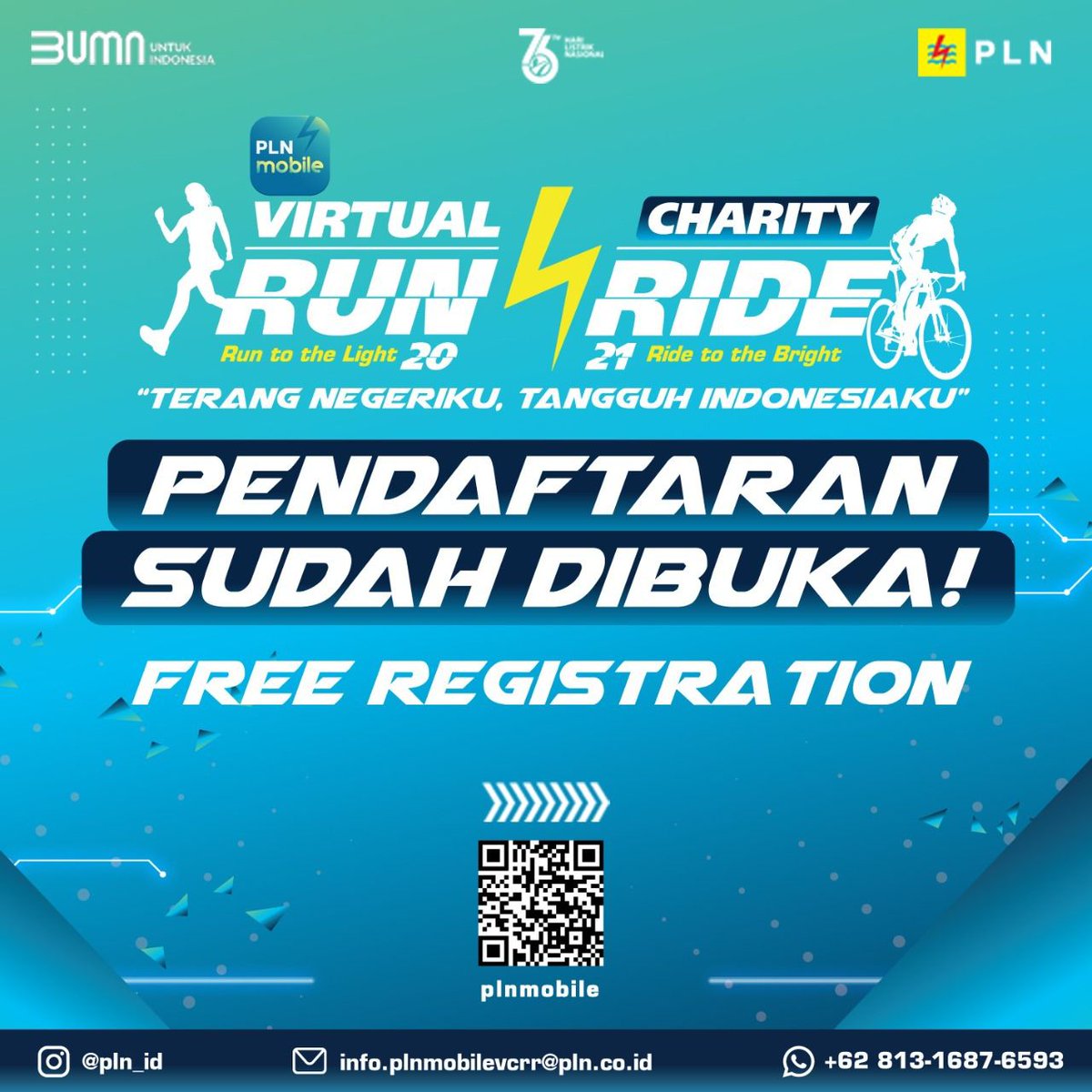 _pln_id's tweet photo. Yang ditunggu2 datang juga! Electrizen, Pendaftaran PLN Mobile VCRR 2021 resmi dibuka mulai hari ini, dapatkan kode voucher pendaftaranmu melalui aplikasi PLN Mobile yang dapat diunduh pada Playstore maupun Appstore dan lakukan registrasi pada website https://t.co/DNUTS9inV8 https://t.co/fjQ7OTnjqv